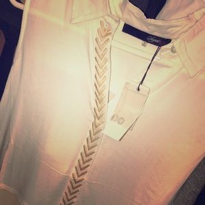 Sleeveless silk  top